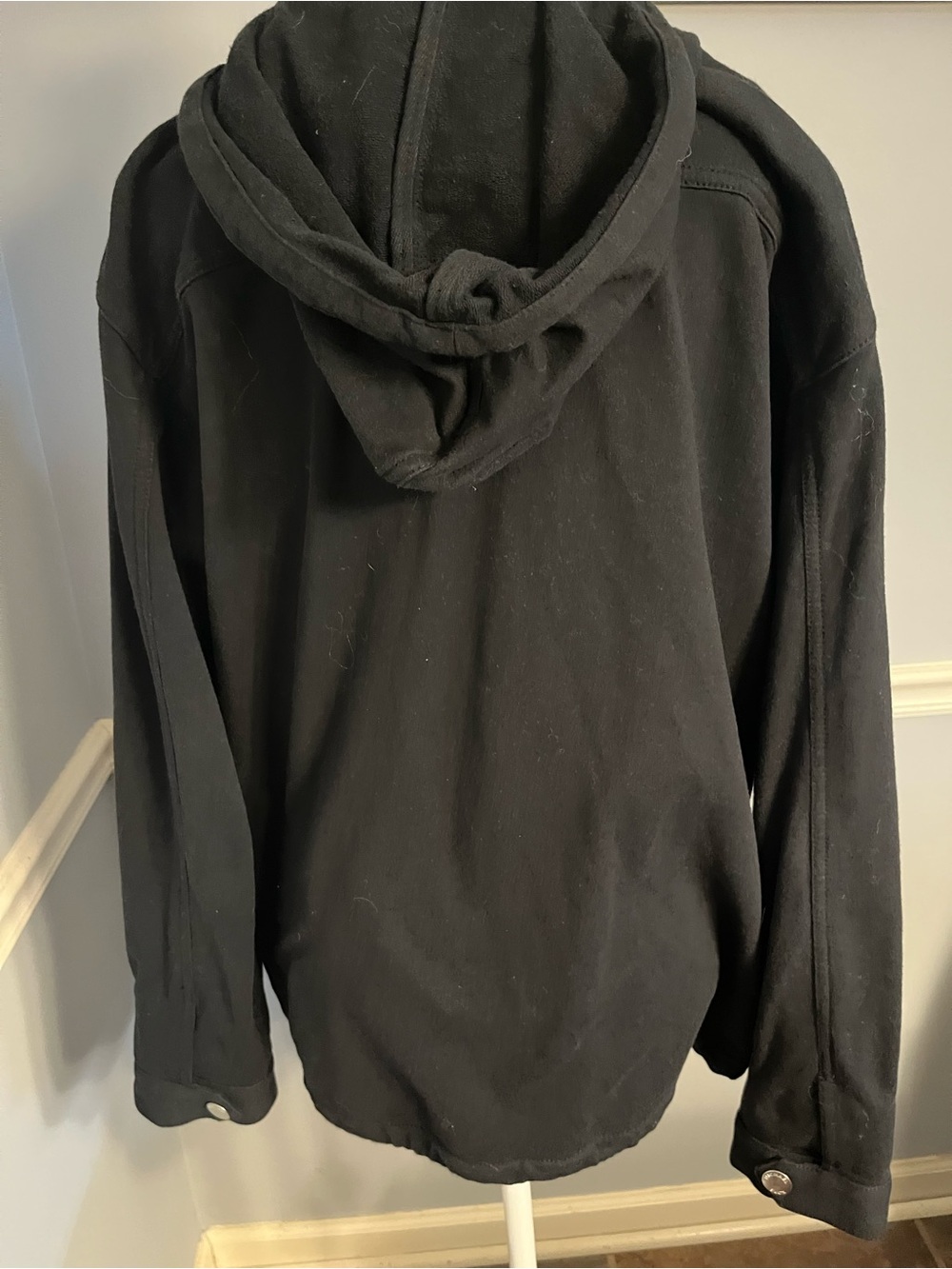 Michael Kors Black Hooded Utility Jacket - Picture 3 of 3